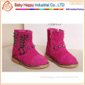Class design genuine leather breathable kid shoes for girls